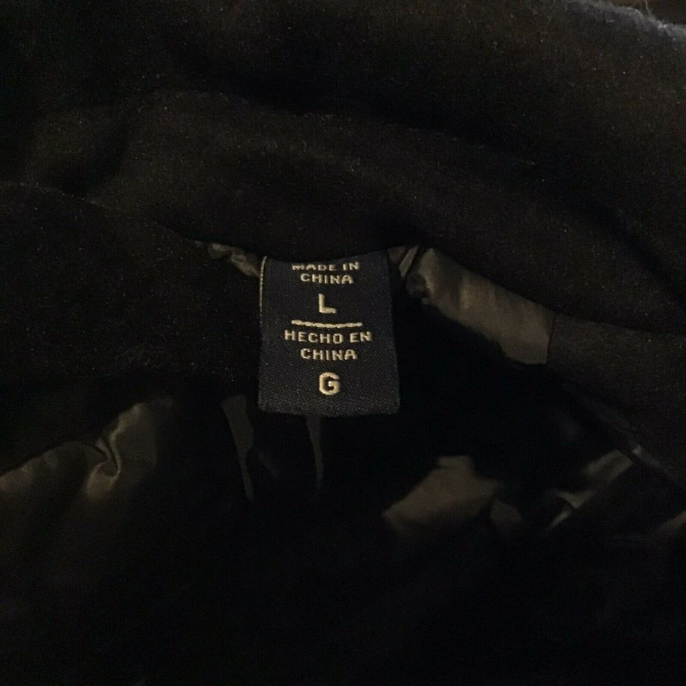 Dockers Mens Large Black Weston Wool Blend Coat - Picture 5 of 6